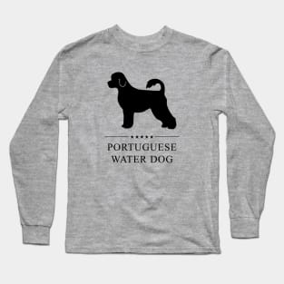 Portuguese Water Dog Black Silhouette Long Sleeve T-Shirt